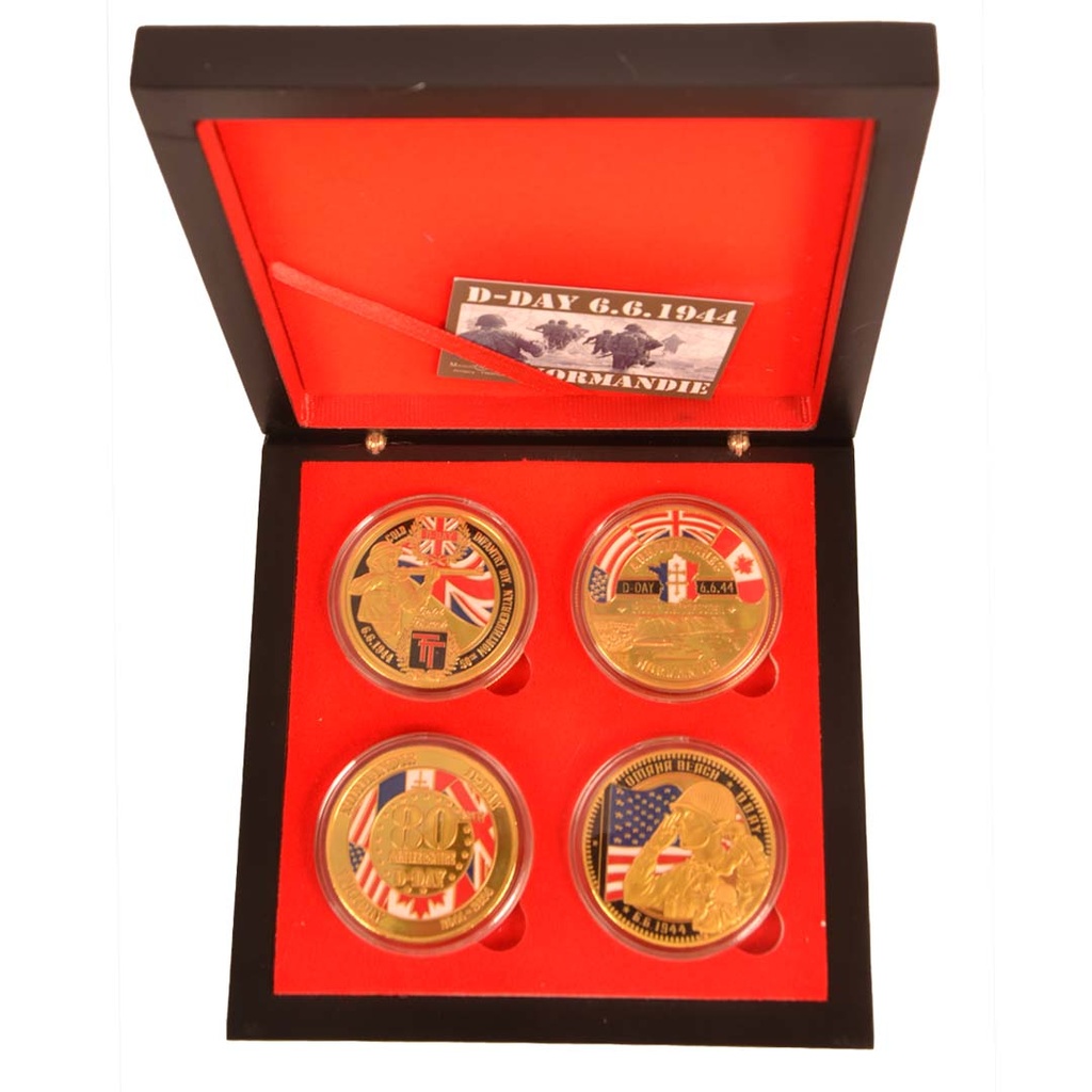 Set of 4 Decor 80th Medals