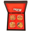 Set of 4 Decor 80th Medals