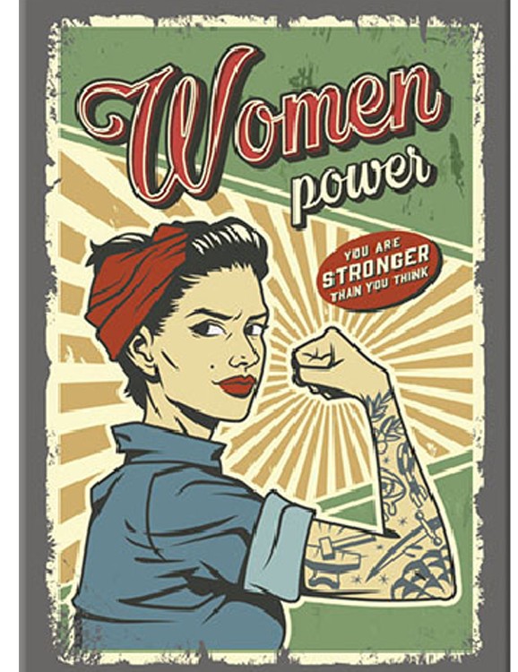 Women Metal Magnet