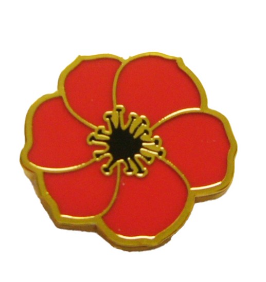 Badge émail Coquelicot