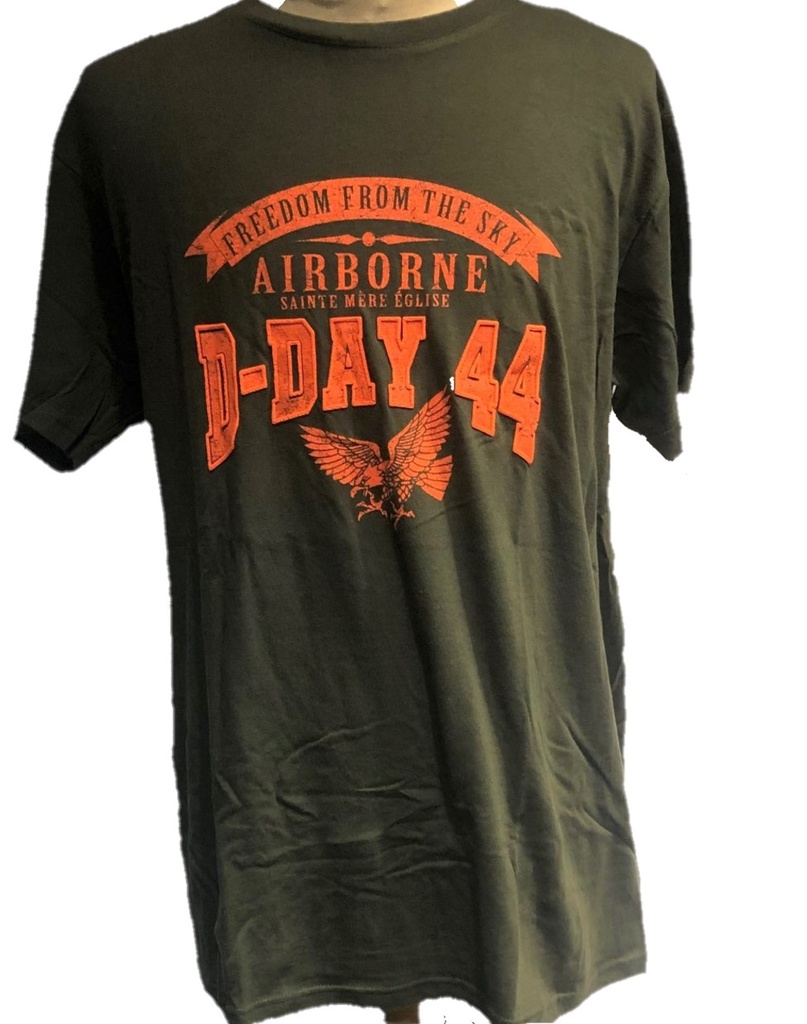 Tee-shirt D-Day 44 vieilli ép. orange