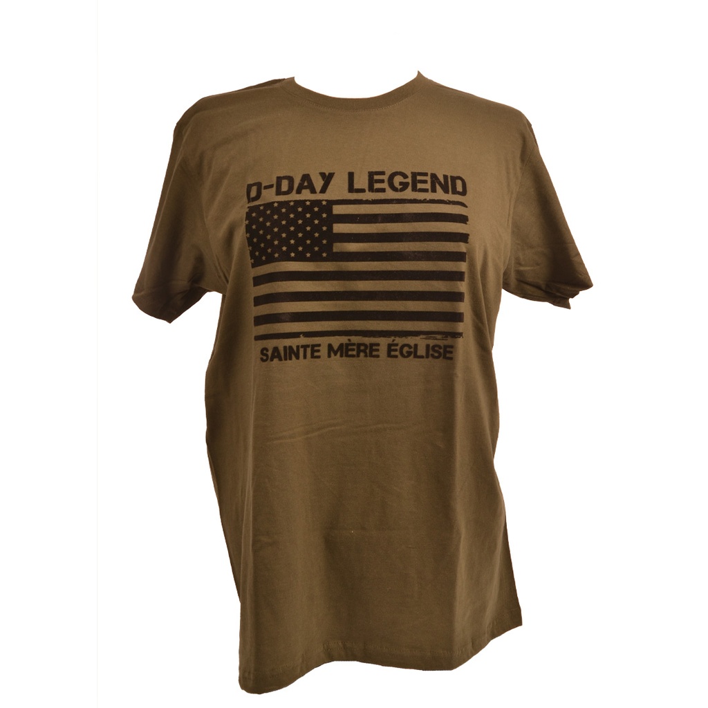 Tee-Shirt Drapeau US Kaki