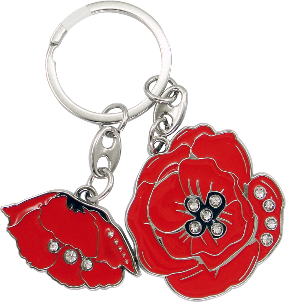 Porte-clé breloque poppies