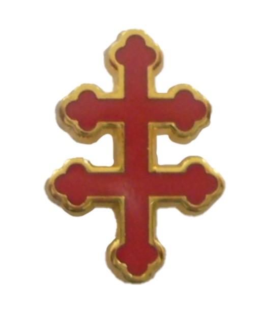 Cross of Lorraine Enamel Badge