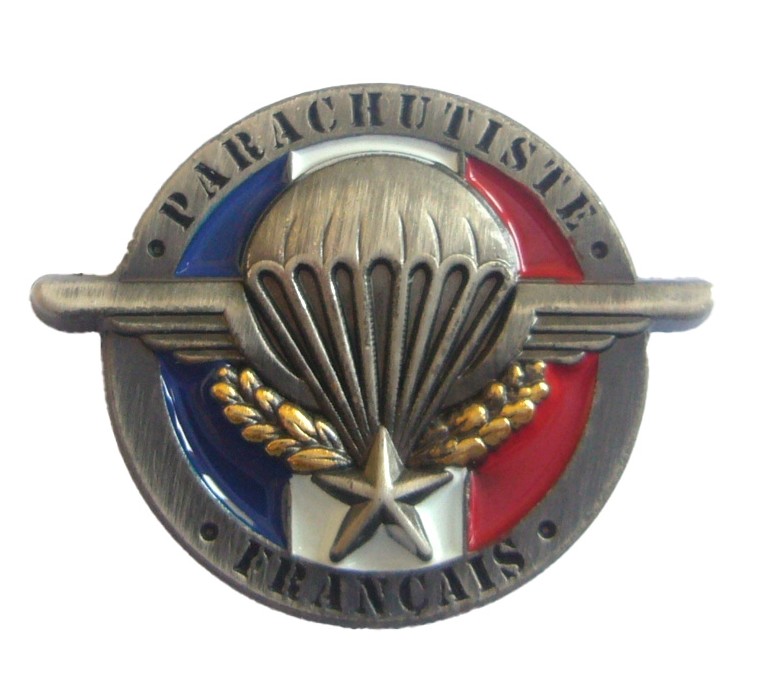 3D French Para Enamel Badge