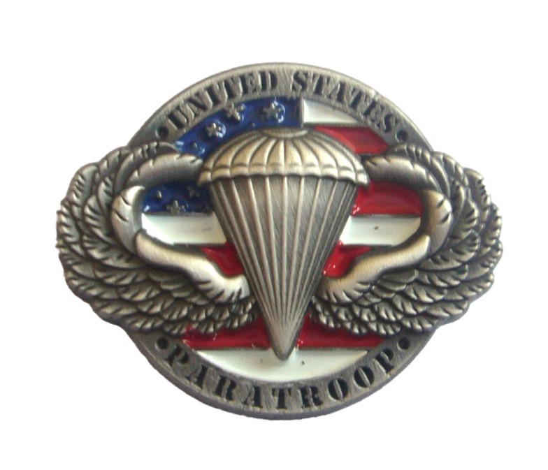 3D US Para Enamel Badge