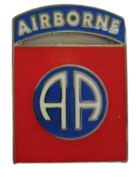 82nd Airborne Enamel Badge