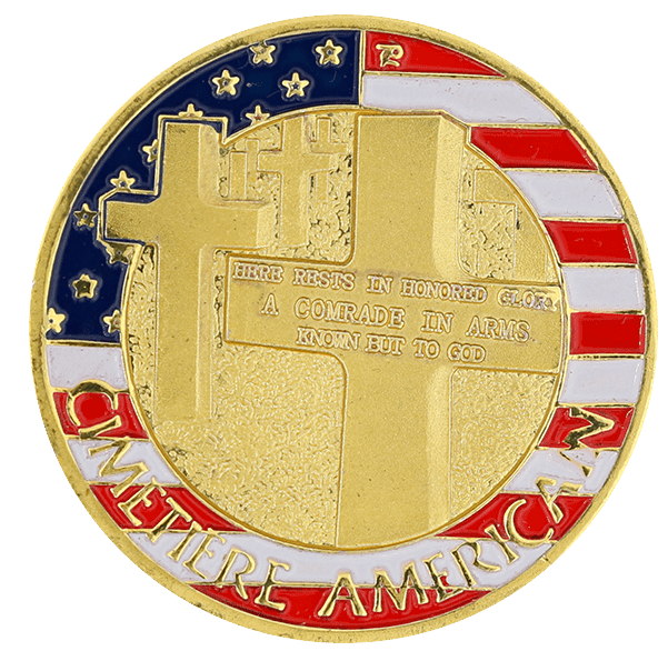 Médaille cimetière américain