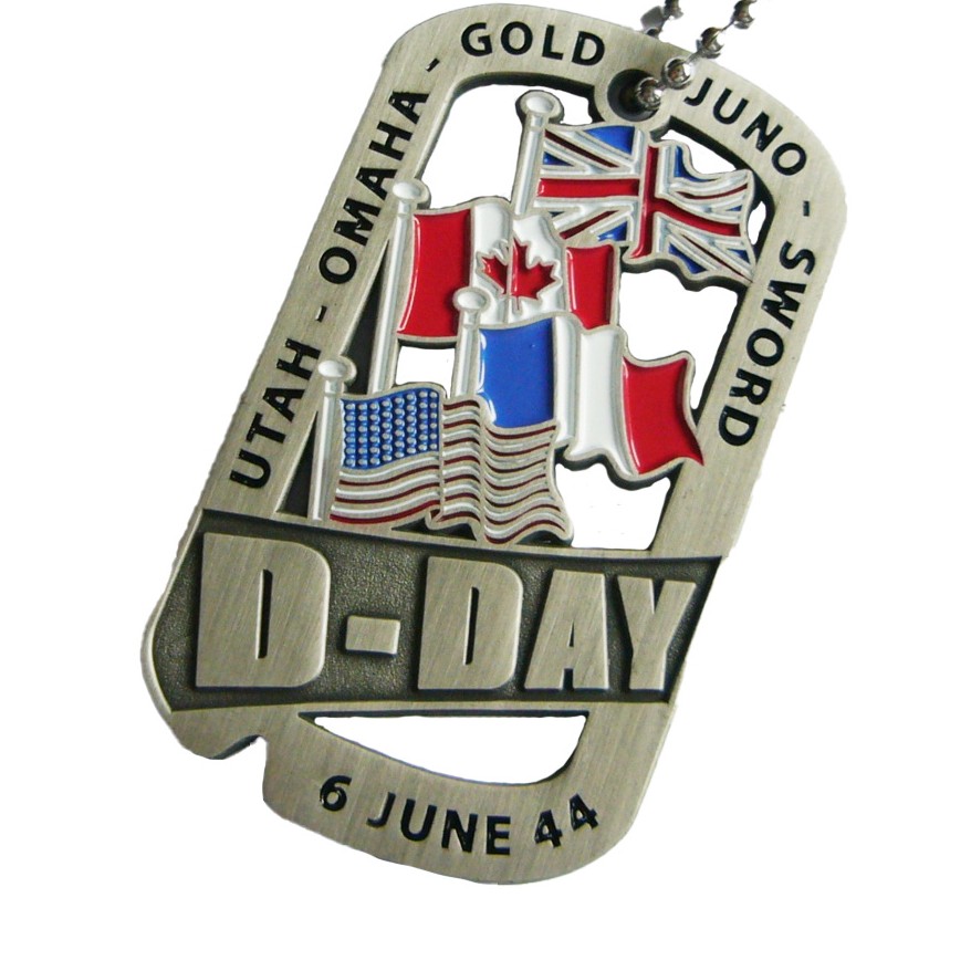 Openwork D-Day S Dog Tag