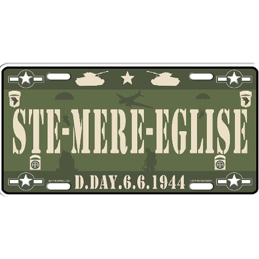 Sainte-Mère-Eglise Metal Plaque