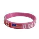 Bracelet rose D-Day drapeaux