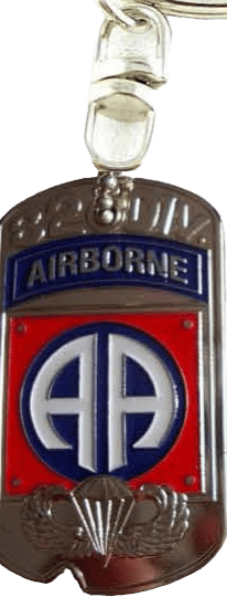 82nd Airborne Dog Tag Keyring