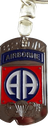 82nd Airborne Dog Tag Keyring