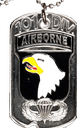 101st Airborne Dog Tag Keyring