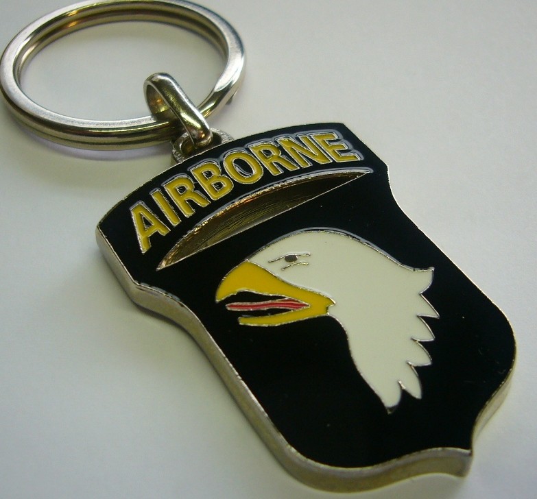 101st Airborne Metal Keyring