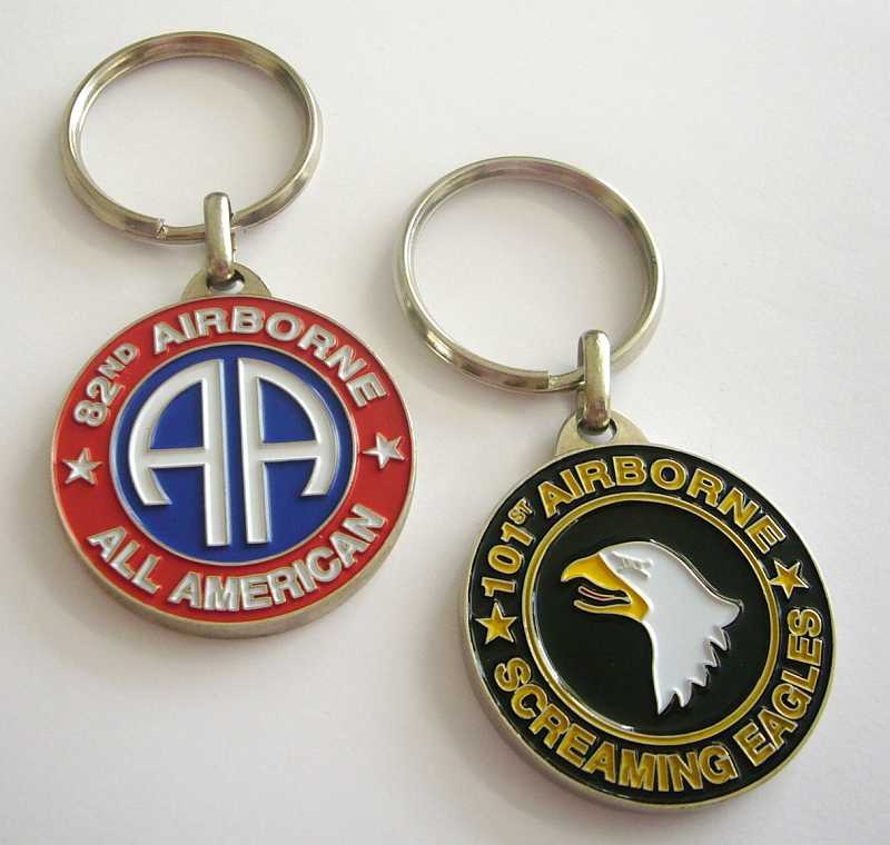 Double-Sided Airborne Keyring