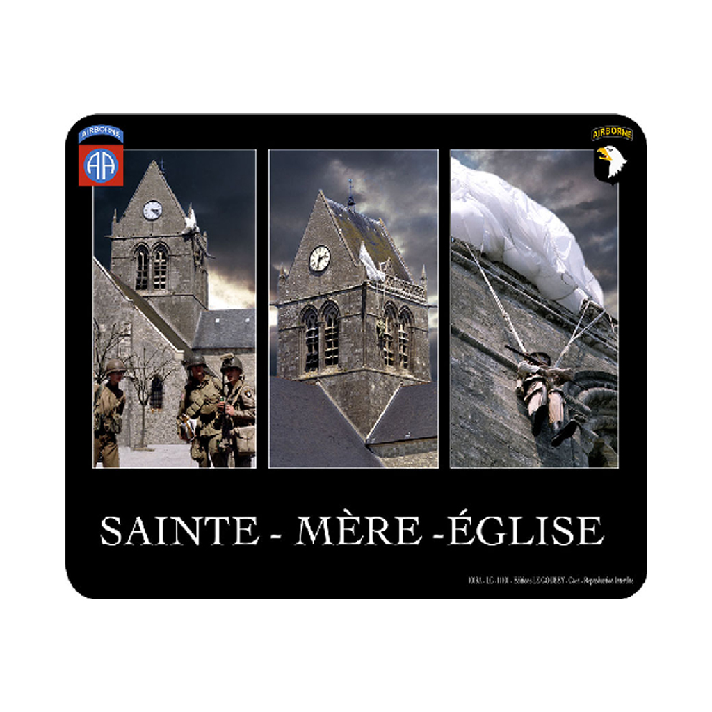 3-View Sainte-Mère-Eglise Mouse Pad