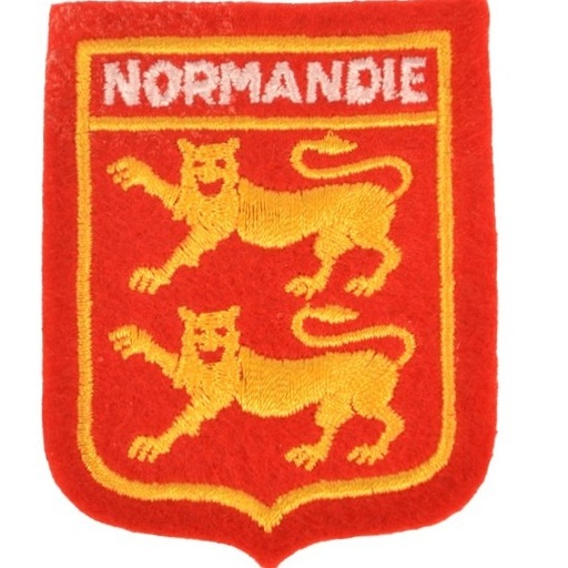 [00376  Meresse] Ecusson Normandie Rouge