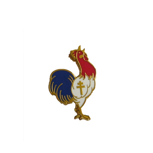 [37652 BRITTANY] Free France Rooster Enamel Badge