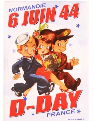 [09785 Brittany] D-Day Comics Magnet