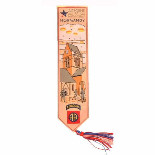 [marque page 82 SMUDGE] 82nd Airborne Silk Bookmark