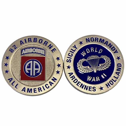 [38542 BRITTANY] Coins 82nd Airborne