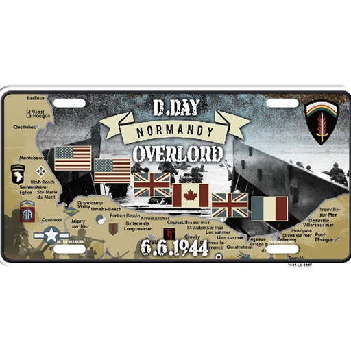 [1015-2267 Le Goubey] Plaque Metal Carte Overlord 