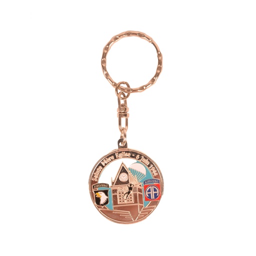 [PB1025 Souvenirs et Patrimoine] Silver Sainte-Mère-Eglise Keyring