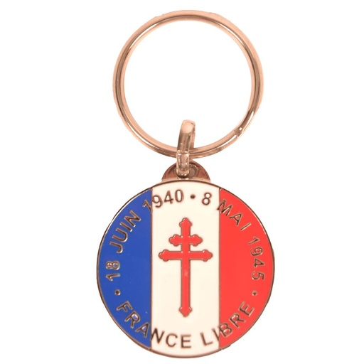 [18205 BRITTANY] Free France Metal Keyring