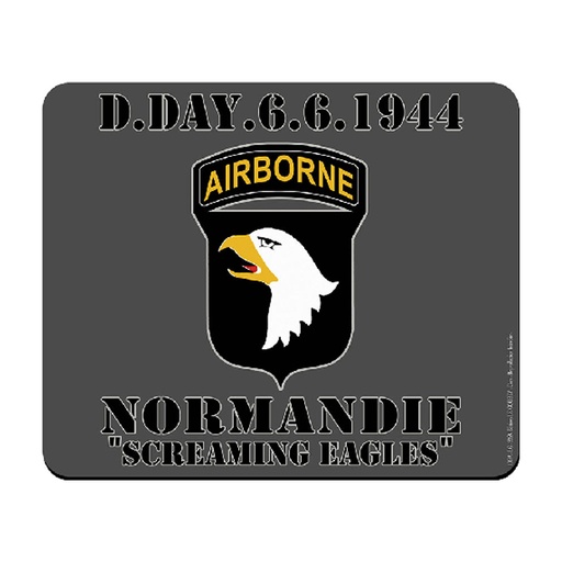 [1019A  2269 LE GOUBEY] Grey 101st Airborne Mouse Pad