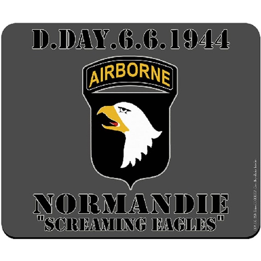 [1019A  2269 Le Goubey] Grey 101st Airborne Mouse Pad