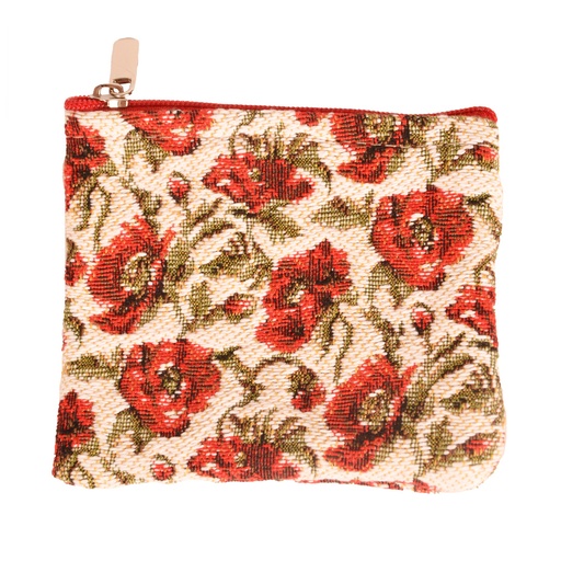 [XS004052/10253 B&T] Porte-monnaie poppies
