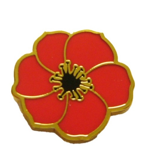 [43579 Brittany] Badge émail Coquelicot